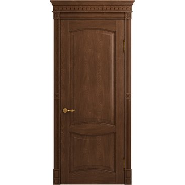 Межкомнатная дверь массив дуба Viporte Классика 2 кофе глухая