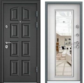 Входная стальная дверь Torex Ultimatum M MP PK-4U тёмный пепел KB-11 белый