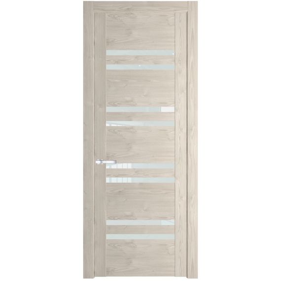 Межкомнатная дверь 1.6N каштан светлый остеклённая