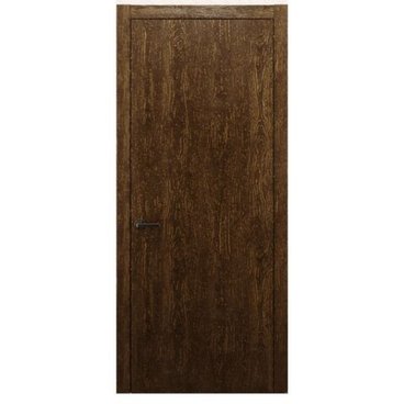 Межкомнатная дверь массив дуба Alvero Флэт-IV орех золотой глухая