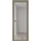 Алюминиевая межкомнатная дверь 1AV никель матовый остеклённая