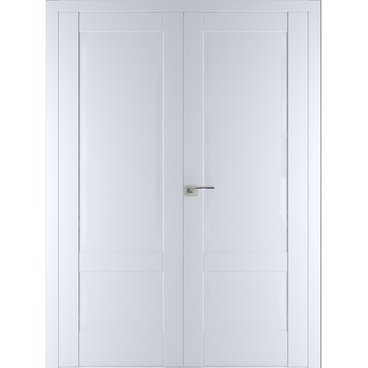 Двустворчатая распашная дверь Кобальт 28 аляска глухая