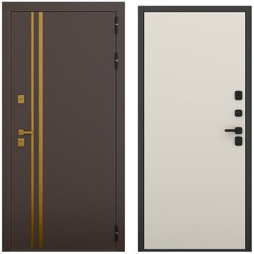 Входная дверь Баухаус амаретто силк панель гладкая