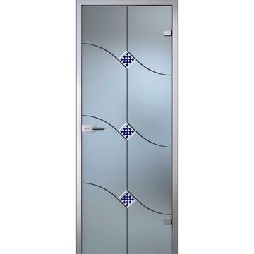 Межкомнатная стеклянная дверь АКМА Патриция стекло бесцветное матовое