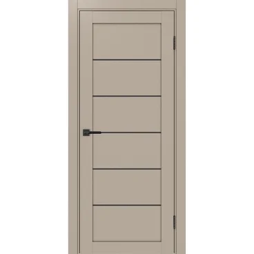 Межкомнатная дверь экошпон Турин 501АПП.1 мокко с молдингом