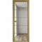 Алюминиевая межкомнатная дверь 5AХ золото остеклённая