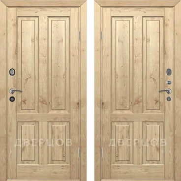 Входная дверь из массива дуба Дверцов Авиано с сучками без отделки