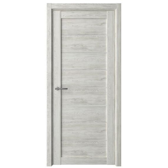 Фото двери Сеул экошпон дуб нордик со стеклом