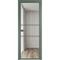 Алюминиевая межкомнатная дверь 2AX зелёный воск остеклённая
