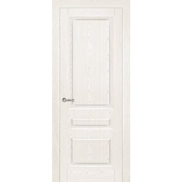 Межкомнатная дверь шпонированная Ситидорс Малахит 2 белый ясень глухая