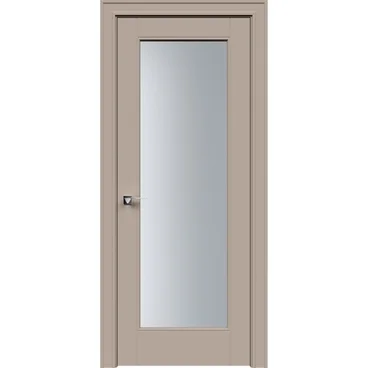 Межкомнатная дверь эмаль Дельта капучино со стеклом