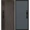 Входная дверь Вертикаль смарт дымчатый камень дуб морёный панель гладкая графит