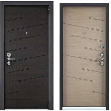 Входная стальная дверь Torex Ultimatum Next NT-2 венге тёмный горизонт NT-2 дорс светлый горизонт