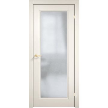 Межкомнатная дверь эмаль Дверцов Модена 1 RAL 9010 остеклённая