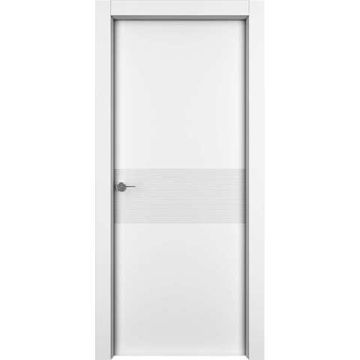 Межкомнатная дверь эмаль Лайн белая глухая