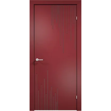 Межкомнатная дверь эмаль Дверцов Тиволи 1 RAL 3003 глухая