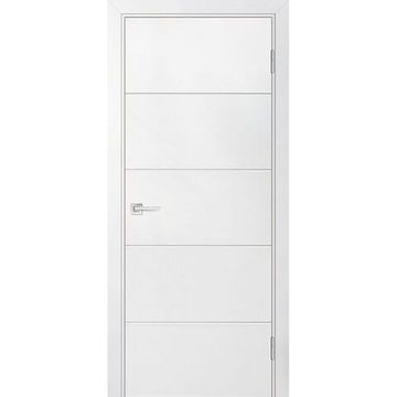 Межкомнатная дверь эмаль Текона Смальта-Лайн 03U белая RAL 9003 глухая