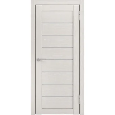 Межкомнатная дверь экошпон Legend ЛУ-7 белёный дуб стекло белый триплекс