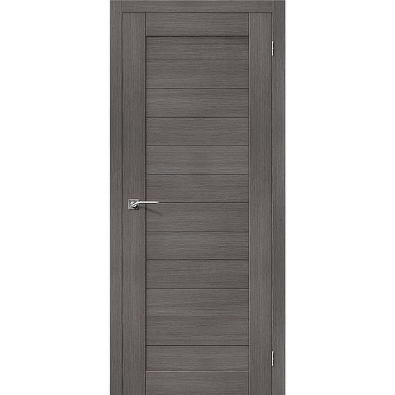 Межкомнатная дверь экошпон Порта-21 grey veralinga глухая