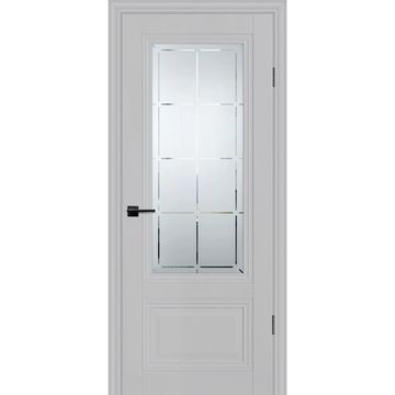Межкомнатная дверь экошпон Profilo Porte PSC-37 агат остеклённая