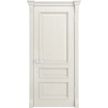 Межкомнатная дверь шпон Luxor Гера 2 дуб ral 9010 глухая