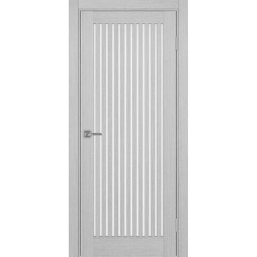 Межкомнатная дверь экошпон Турин 543.2 серый дуб остеклённая