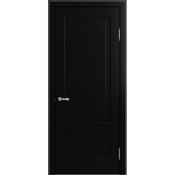 Межкомнатная дверь массив бука Viporte Бьелла нуар глухая