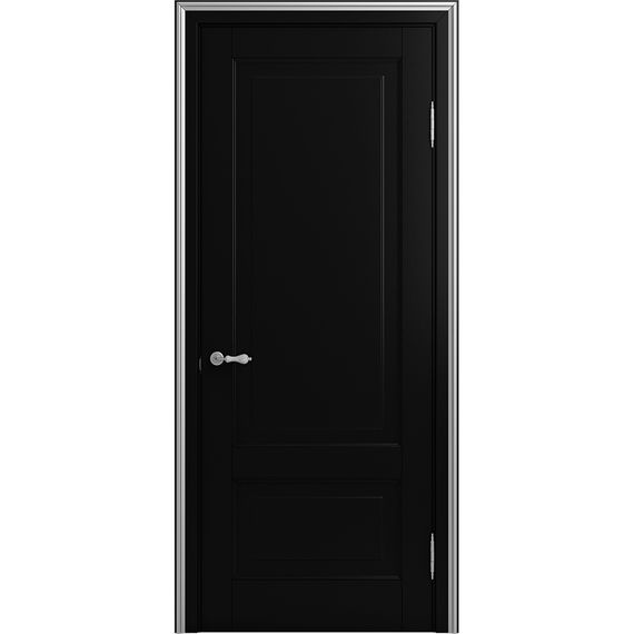 Межкомнатная дверь массив бука Viporte Бьелла нуар глухая