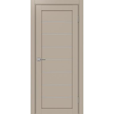 Межкомнатная дверь экошпон Турин 508.12 мокко остеклённая