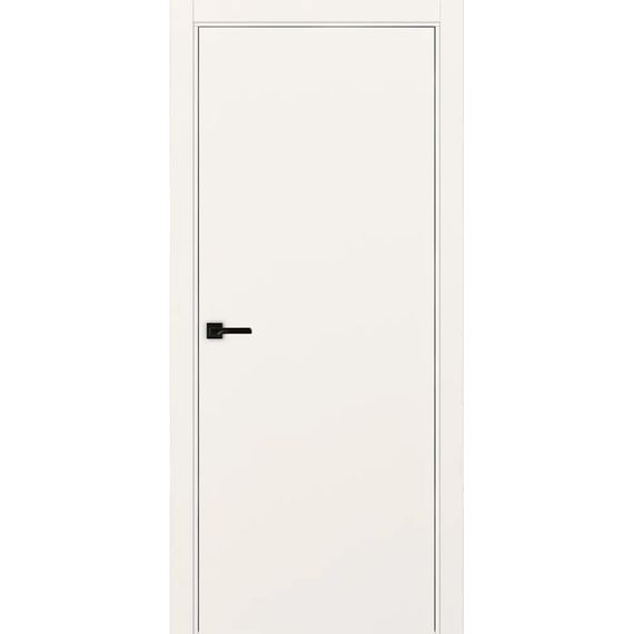 Межкомнатная дверь экошпон Неаполь 1 бежевый кромка ABS глухая