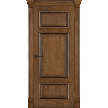 Межкомнатная дверь шпонированная Regidoors Мадрид дуб антик патина глухая