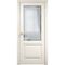Фото межкомнатной двери эмаль Дверцов Алькамо цвет белый RAL 9010 остеклённая