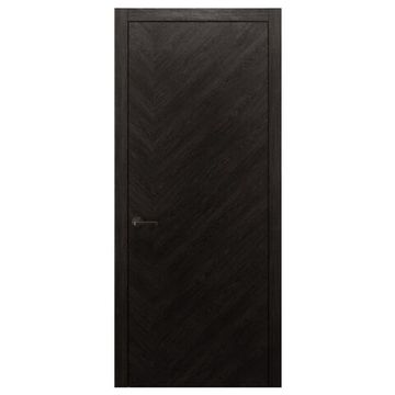 Межкомнатная дверь массив дуба Alvero Флэт-IХ винтаж глухая