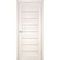 Фото межкомнатной двери экошпон Мариам Техно-708 сандал бежевый стекло сатинат белый