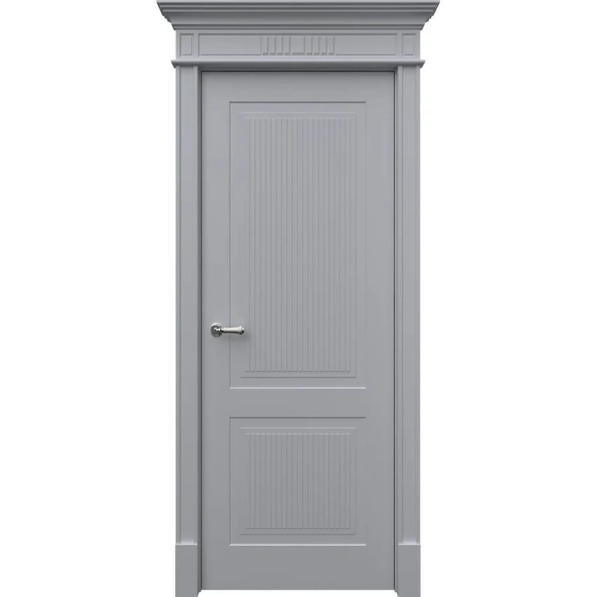 Межкомнатная дверь эмаль Рим 2 RAL 7047 глухая