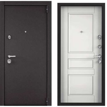 Входная стальная дверь Torex Super Omega 100 горячий шоколад SO-NC-2 белый