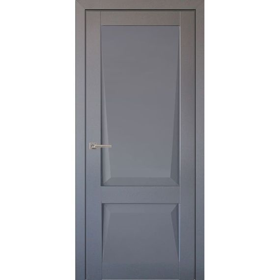 Фото межкомнатной двери экошпон Perfecto 101 barhat grey без стекла