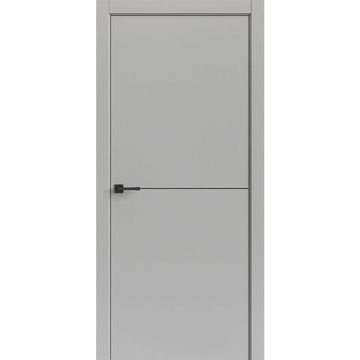 Межкомнатная дверь Tamburat Light Geometry 4302 лофт светлый кромка ABS чёрная глухая