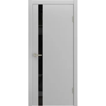 Межкомнатная дверь Флэт светло-серая эмаль RAL 9016 со стеклом