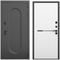 Входная дверь Мэмфис чёрный силк панель горизонт аляска