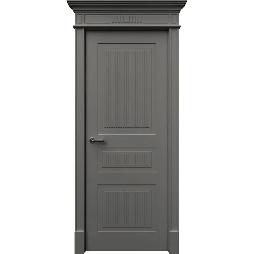 Межкомнатная дверь эмаль Рим 3 серая глухая