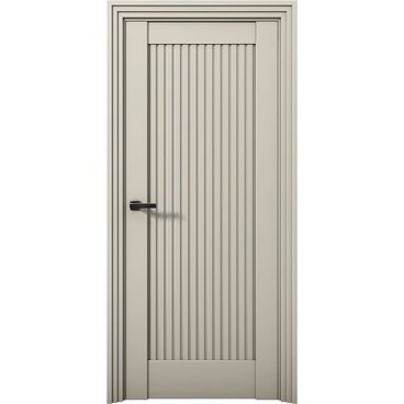 Межкомнатная дверь Никель 1 силк грей глухая