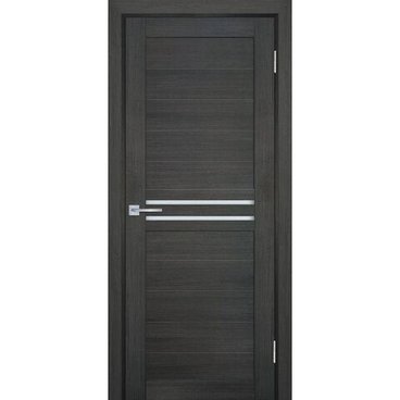 Межкомнатная дверь экошпон Мариам Техно-739 грей стекло сатинат белый