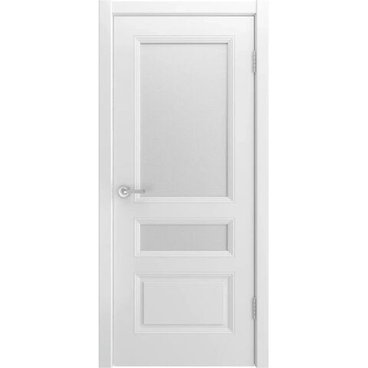 Межкомнатная дверь эмаль Belini 555 белая со стеклом 2
