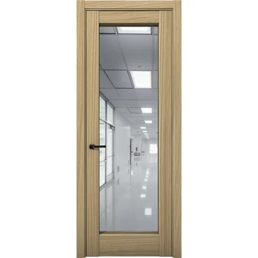 Межкомнатная дверь Кобальт 42 дуб светлый с зеркалом