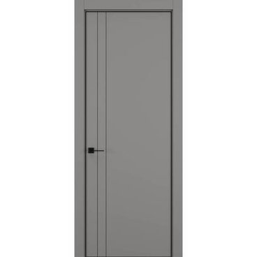 Межкомнатная дверь керамик MN 4 серый глухая