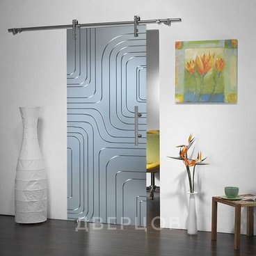 Стеклянная раздвижная дверь Лофт Линда