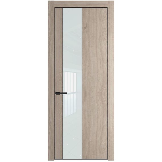 Межкомнатная дверь 19NA дуб сонома остеклённая