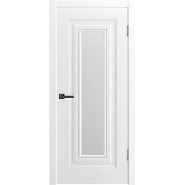 Межкомнатная дверь эмаль Титул 1 В1 белая со стеклом