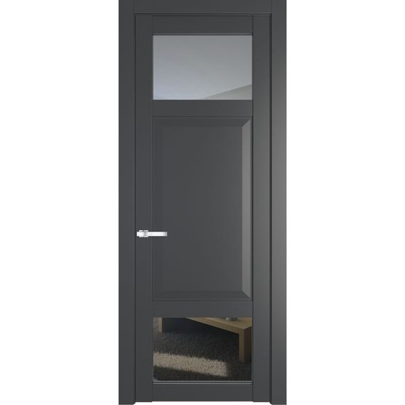 Межкомнатная дверь 1.3.4PD графит остеклённая